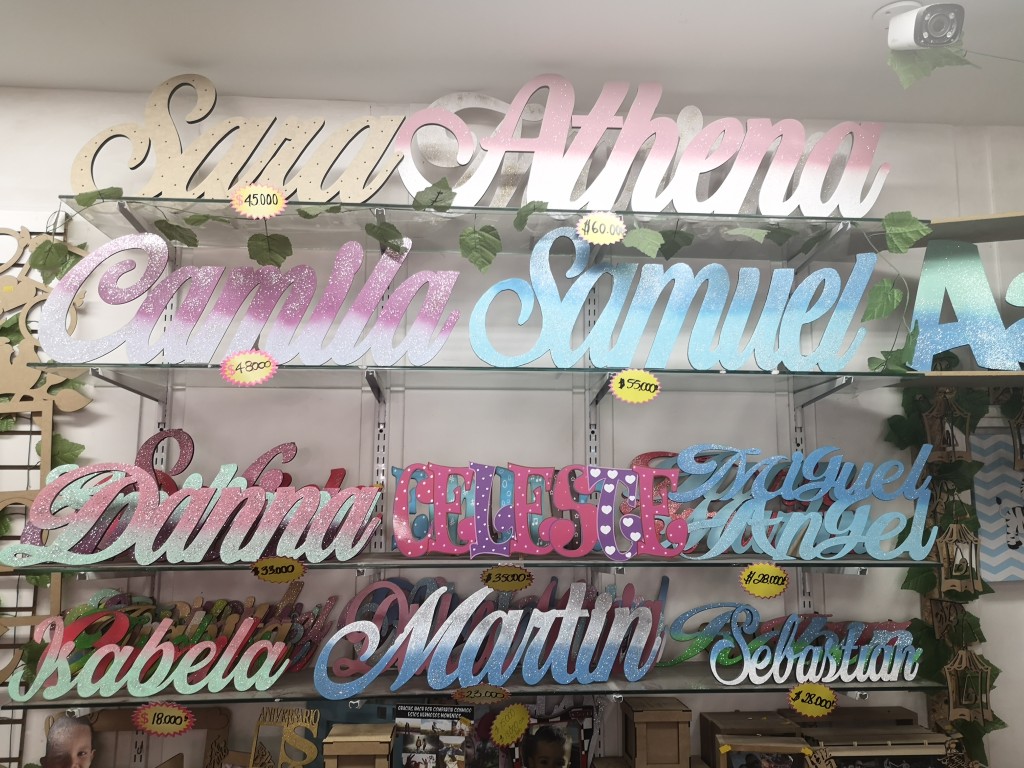 Nombres en MDF personalizados /desde