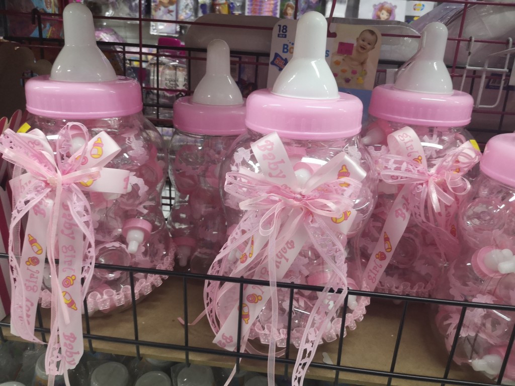 Tetero para Baby shower con recordatorio