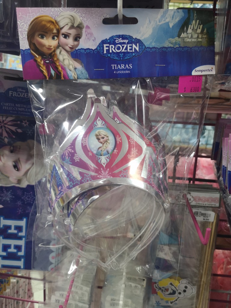 Tiaras de Frozen /4 unidades