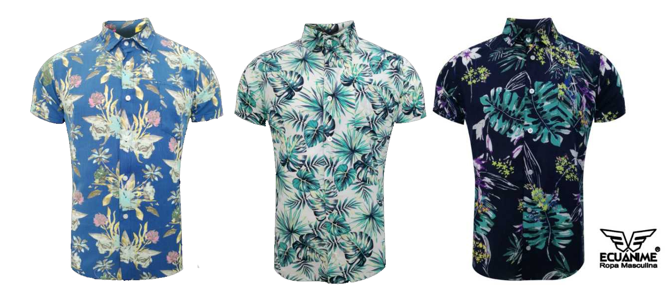 Camisa Flowers ref 007
