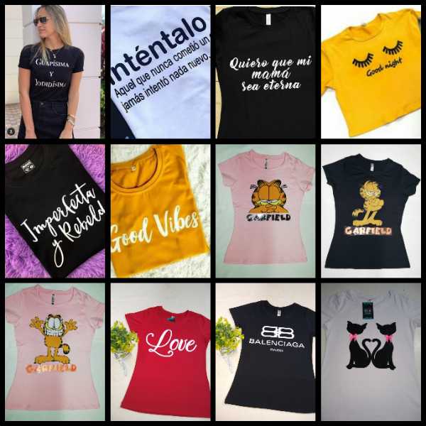 Camisetas Dama Y Niña