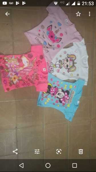 blusa para niña manga corta