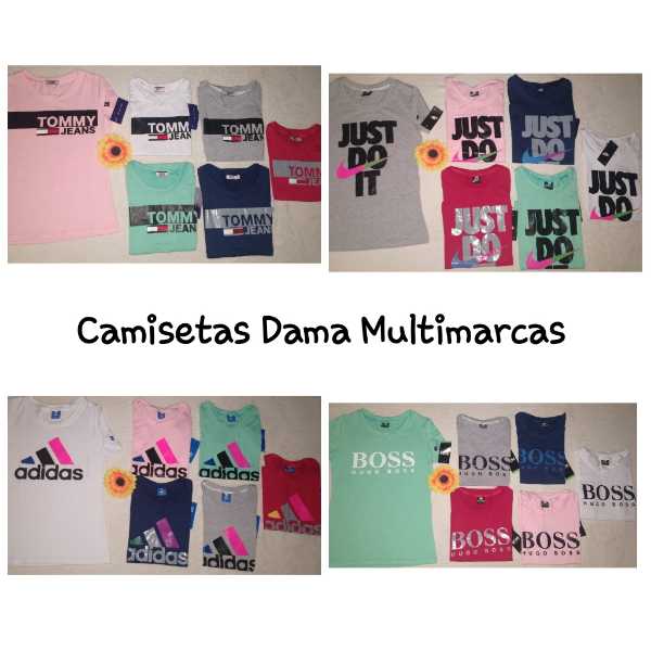 Camisetas Multimarca Para Dama