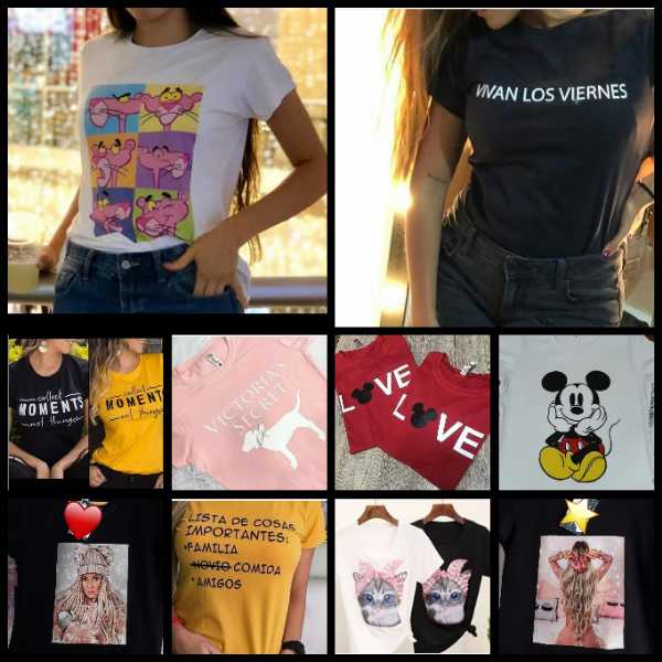 Camisetas Para Dama Y Niña