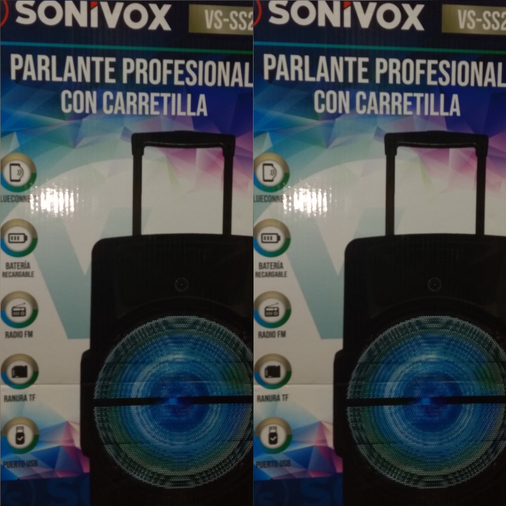 Parlante con carretilla