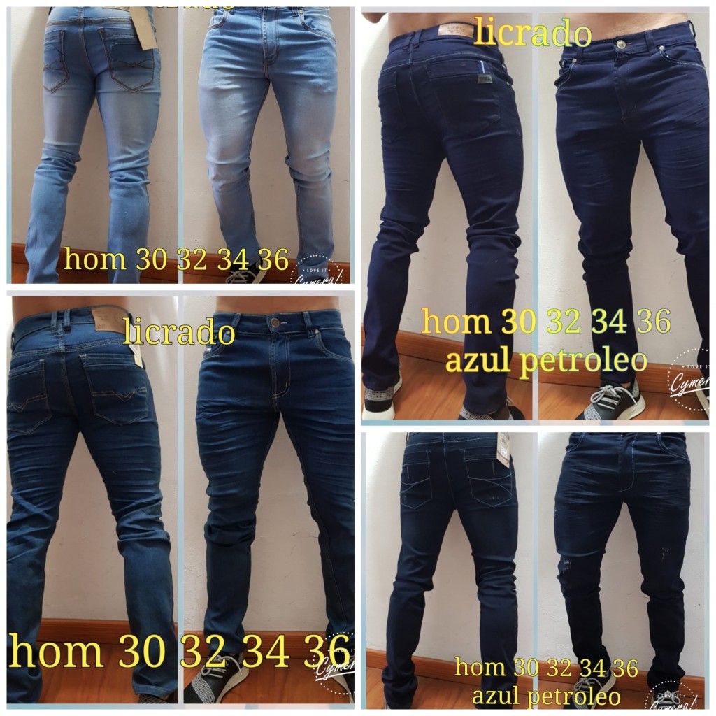 Jeans de Hombre  licrado