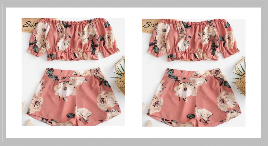 conjunto de short y blusa