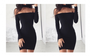 hermosos vestidos cuello bandeja