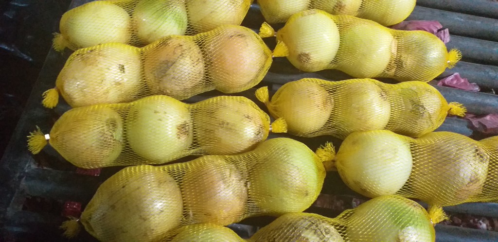 Cebolla en malla/3 pepas