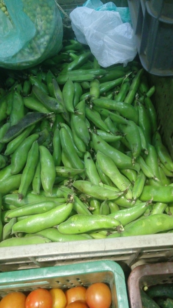 Habas en cascara