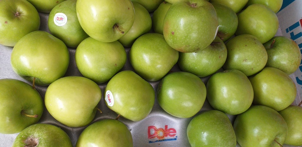 Manzana verde gruesa