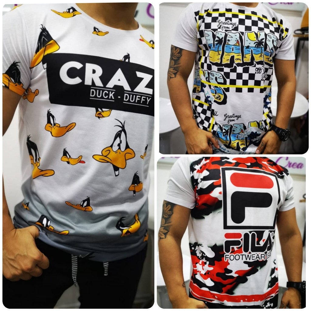 Camisetas sublimadas hombre