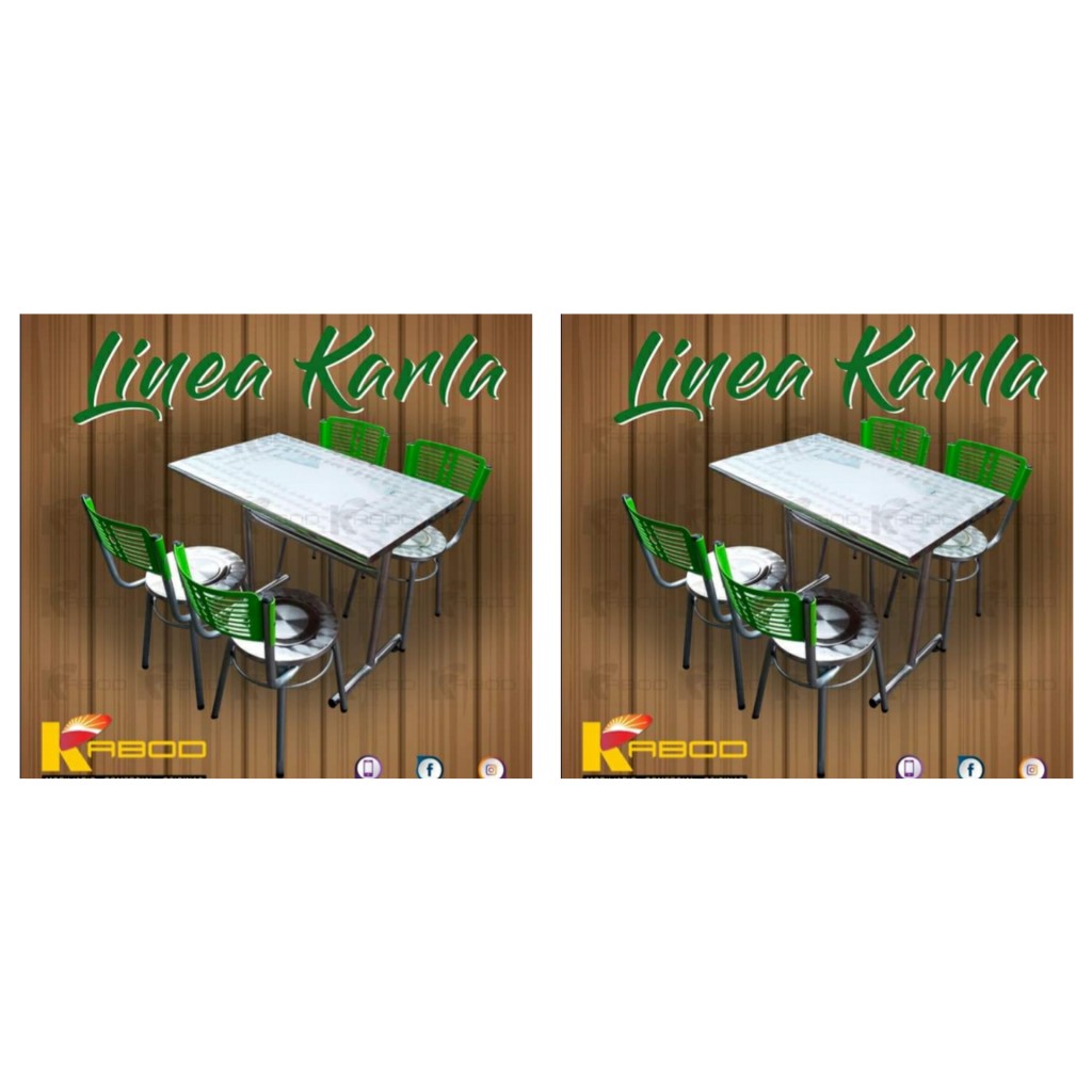 Juego de sillas y Mesa karla