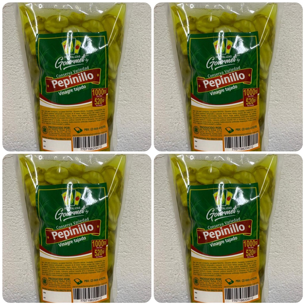 Pepinillo vinagre tajado/1000g