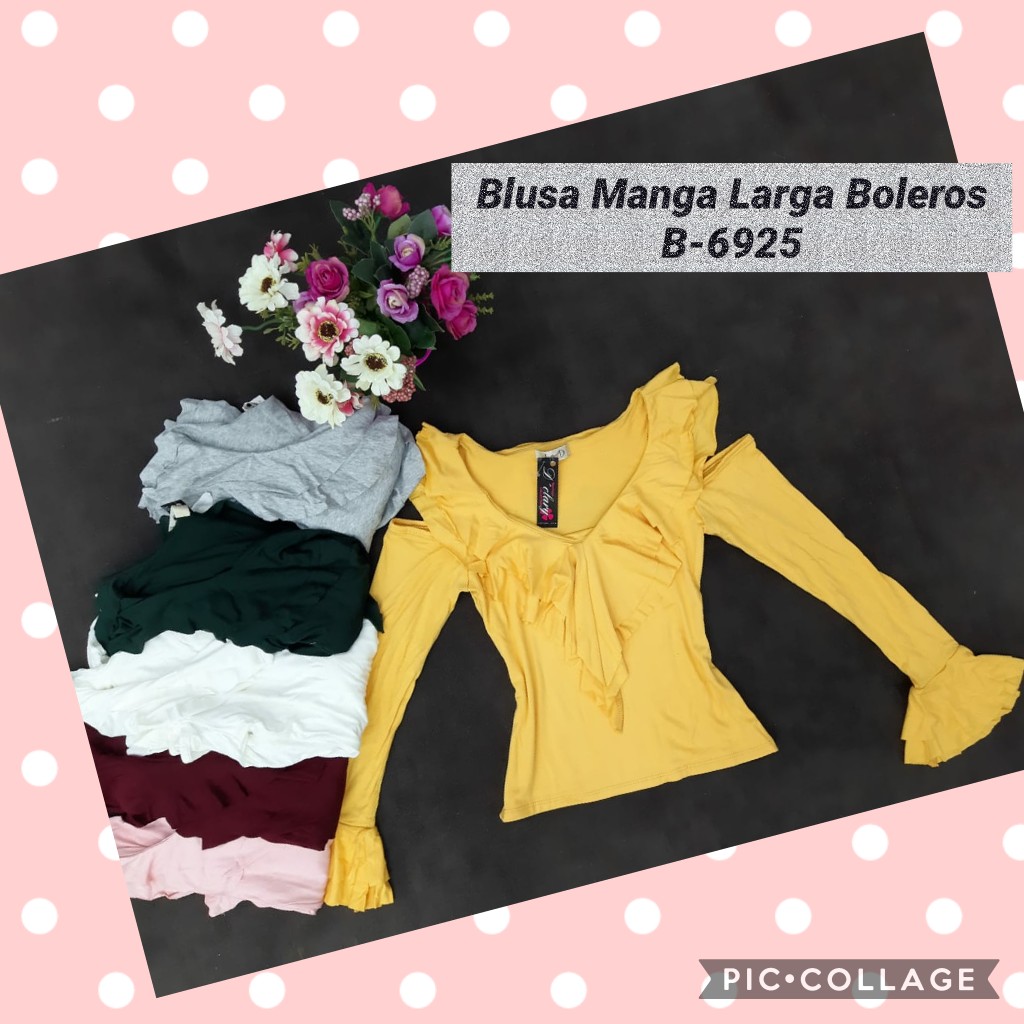 Blusa manga larga bolero