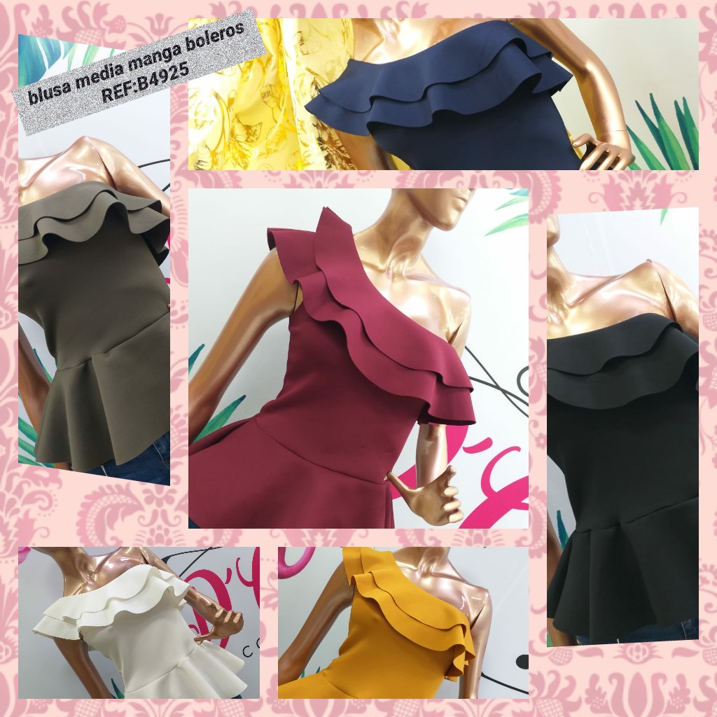 Blusa media manga bolero para dama