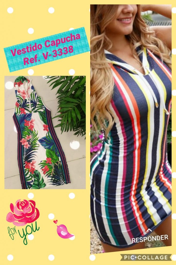 Vestido capucha para dama