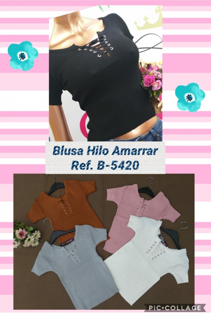 Blusa hilo amarrar para dama