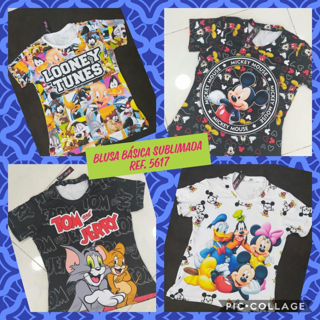 Blusa básica sublimada