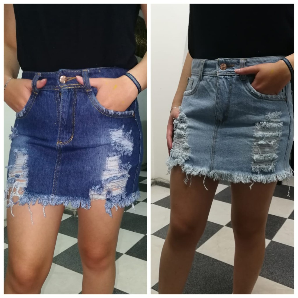 Falda en jean para dama