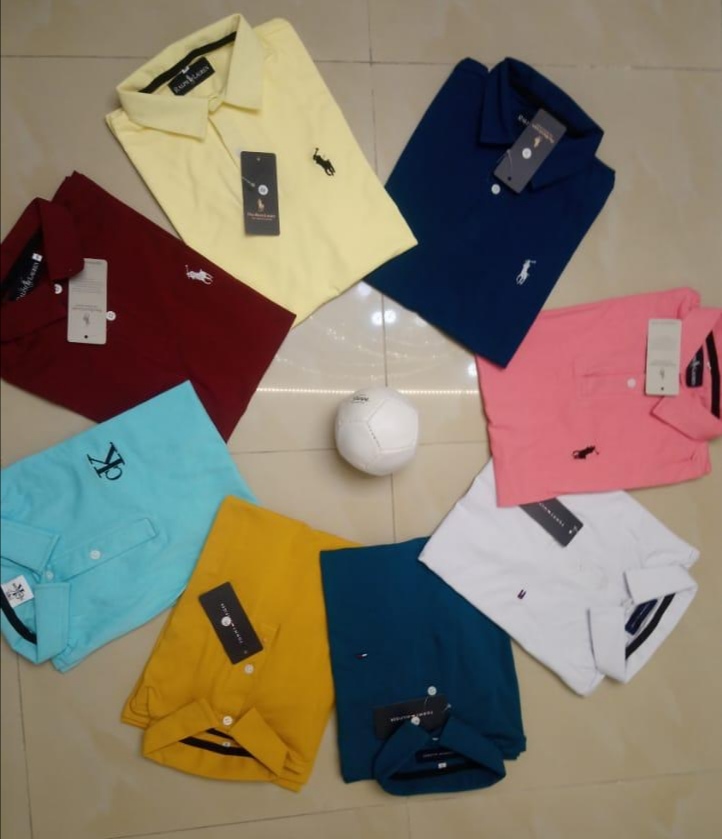 Camiseta tipo polo caballero