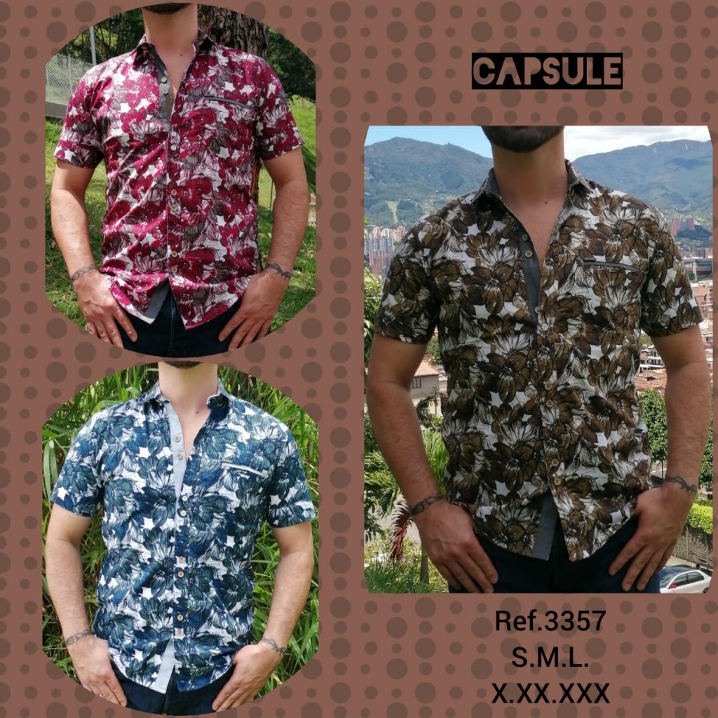 Camisa Hawaiana manga corta