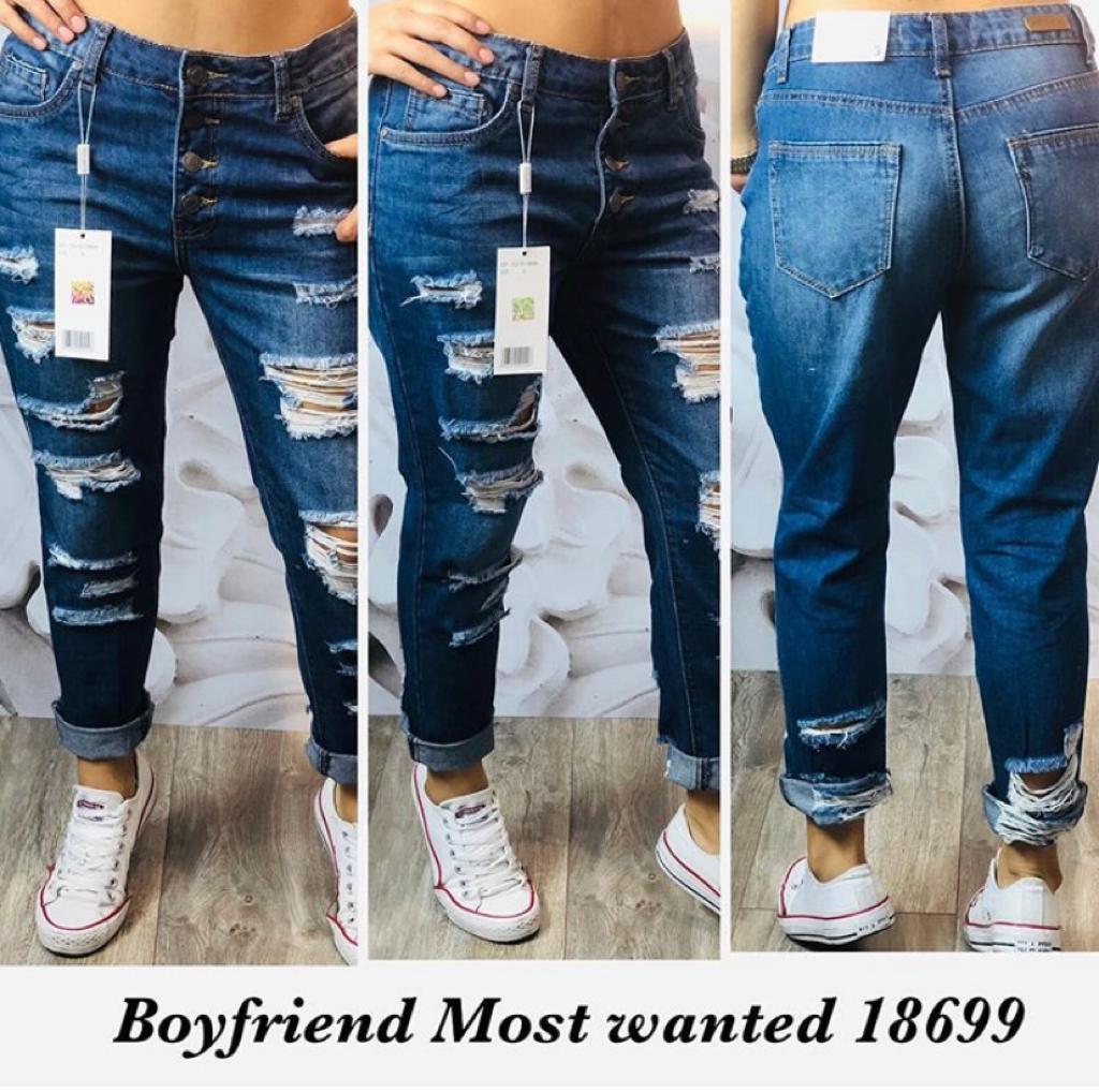 Jean boyfriend americano dama