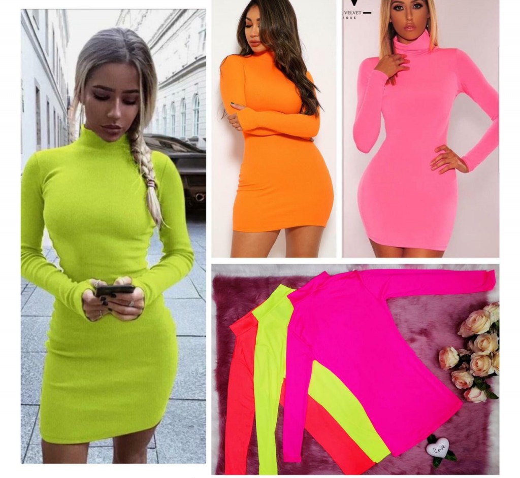 Vestido neon Dama
