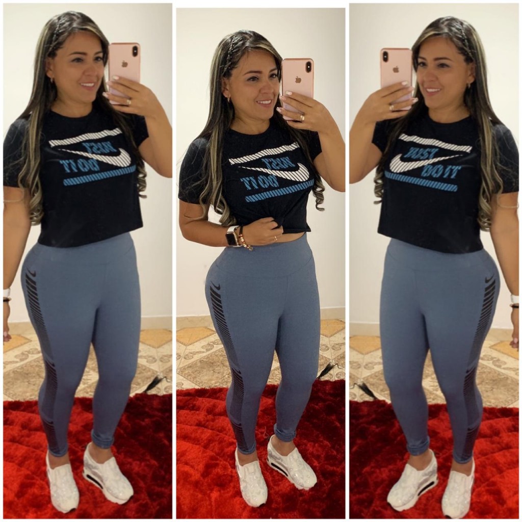 Conjunto deportivo blusa y licra dama