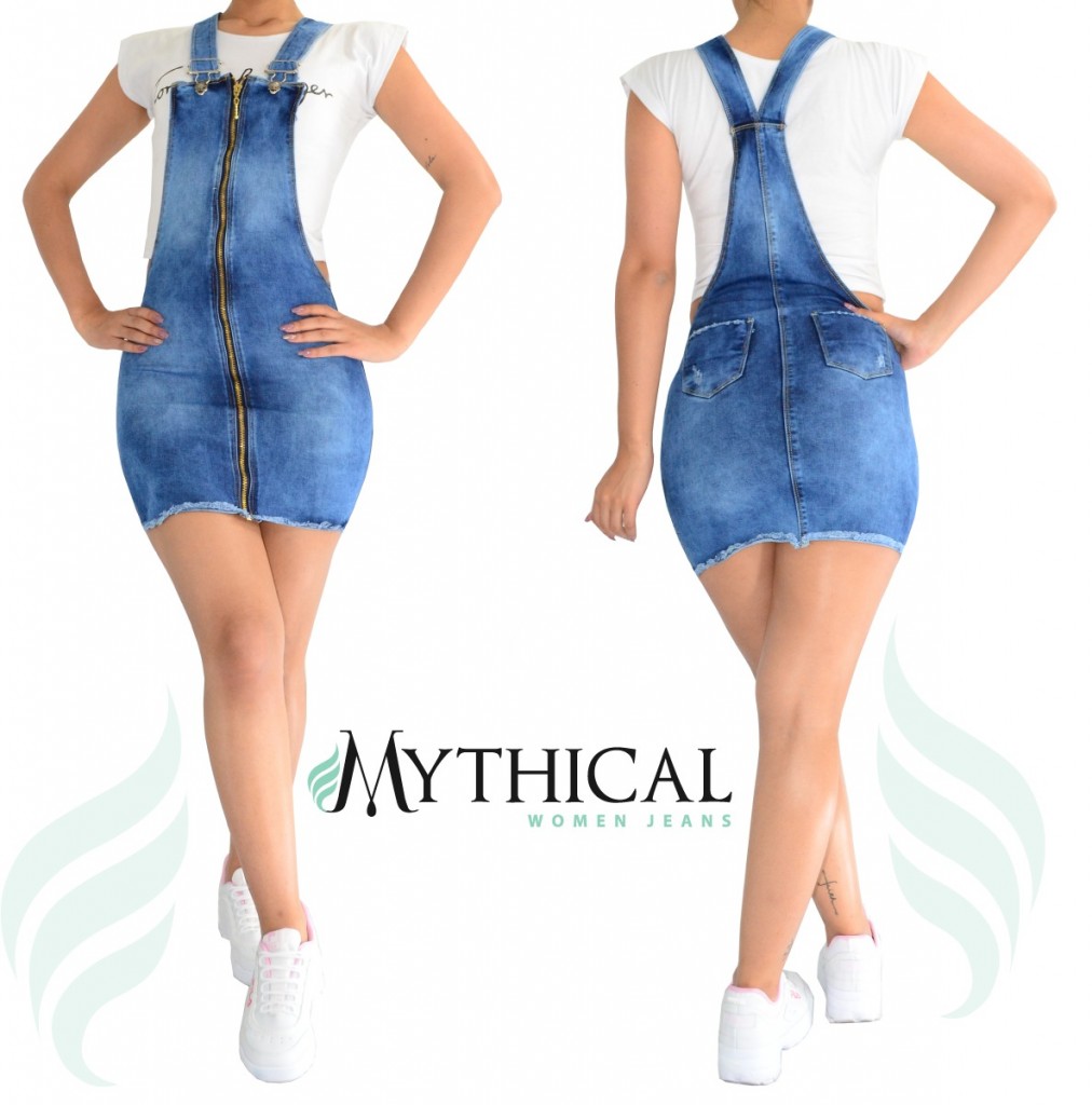 Braga vestido jean dama