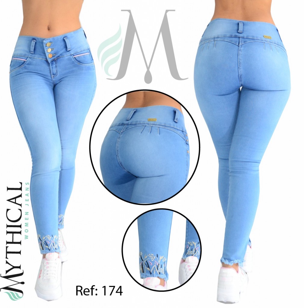 Jean dama tres botones ref 174 dama