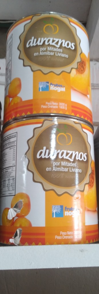 Duraznos en almíbar