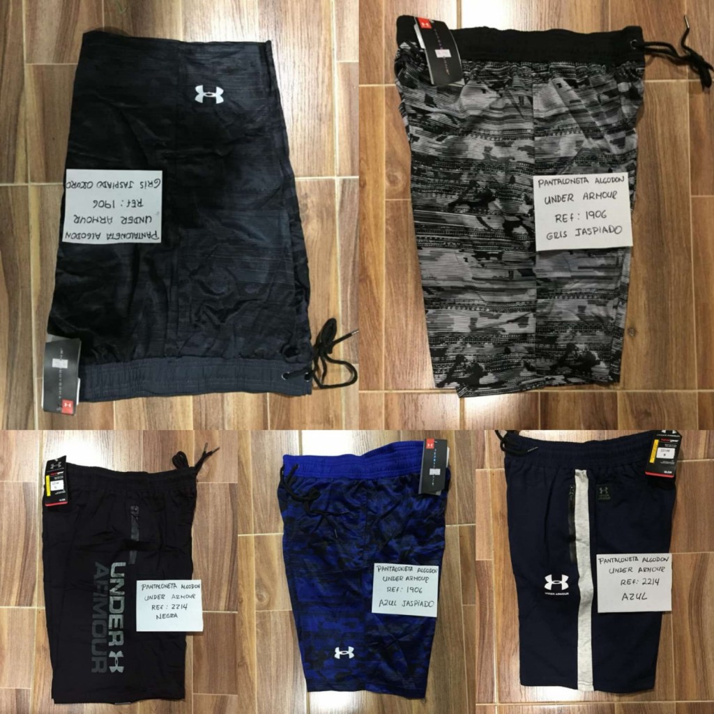 Pantaloneta en algodón marca under Armour para caballero