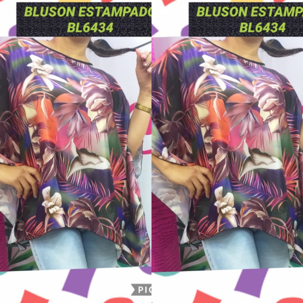 Blusón estampado para dama
