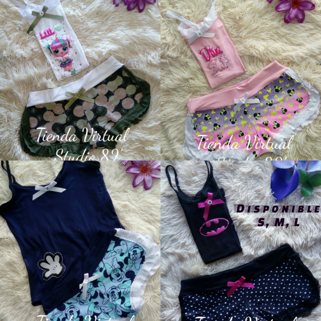 Pijama para dama en shorts