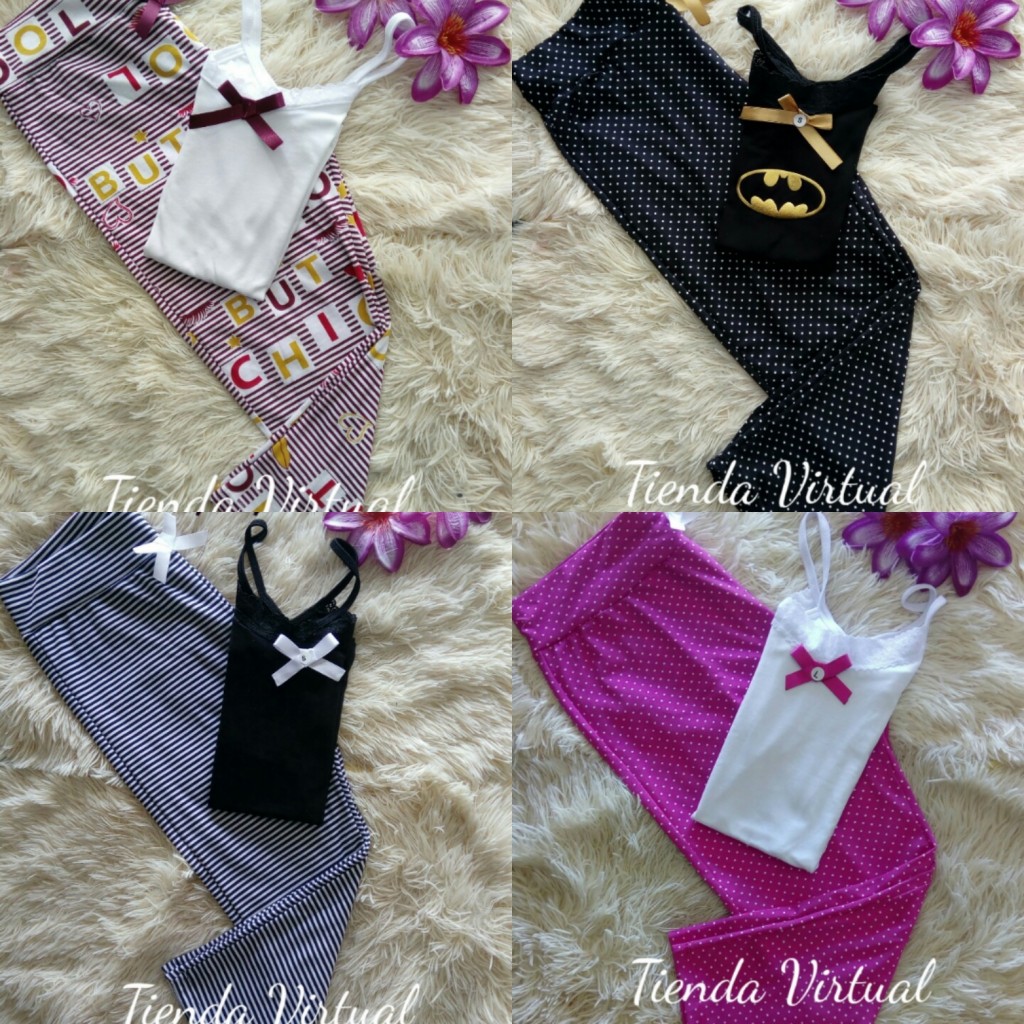 Pijama para dama en capri