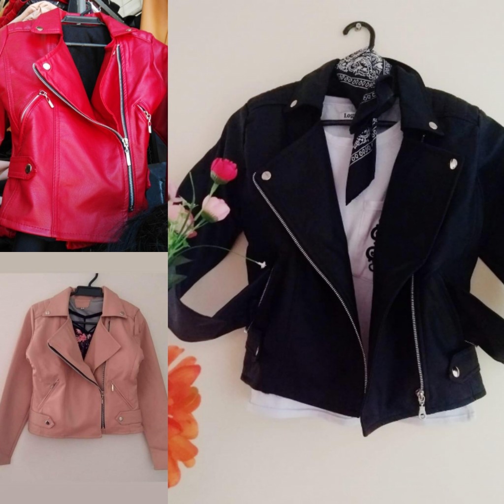 Chaqueta cuerina dama