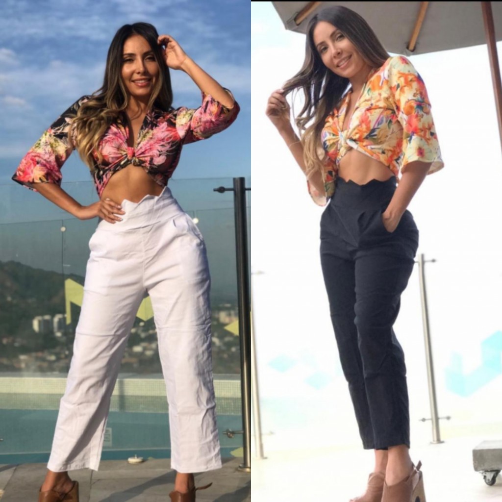 Conjunto pantalón y blusa para dama