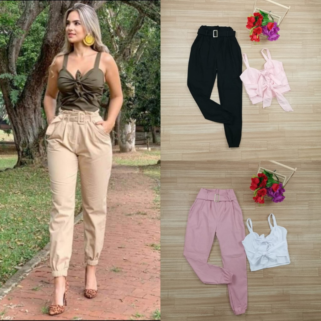 Conjunto pantalón en vengalina y blusita en Blusera dama