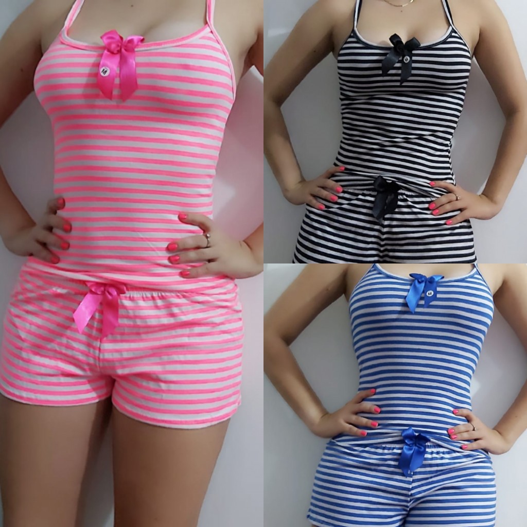 Pijama en shorts dama