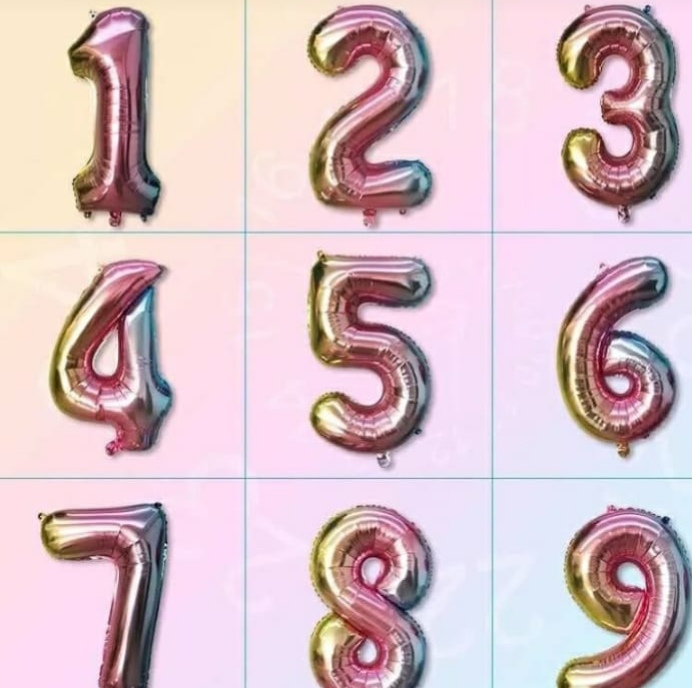 Números 16 pulgadas