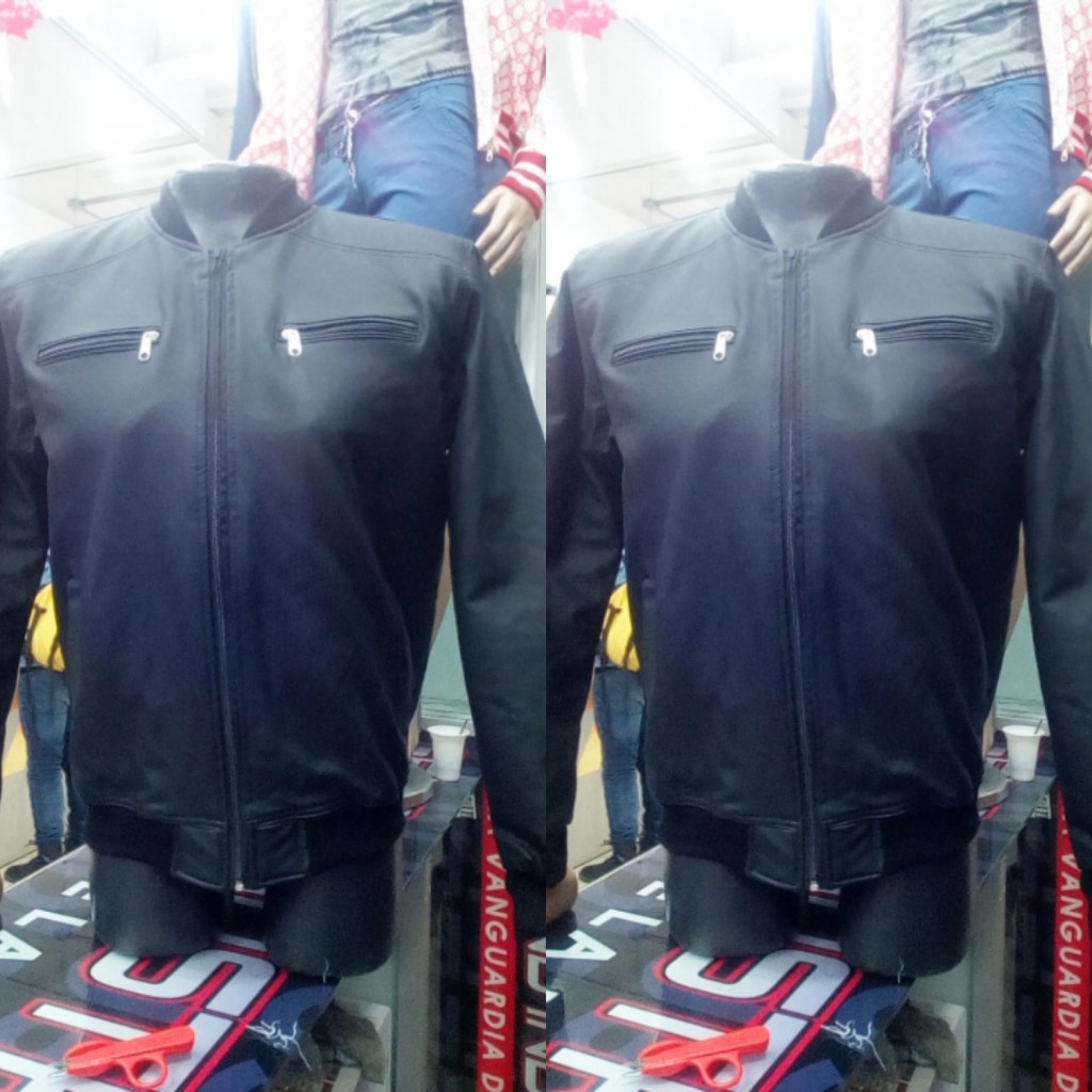 Chaqueta en cuero tex hombre