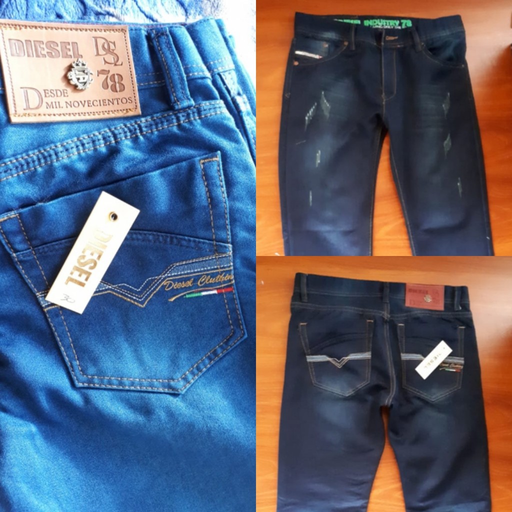 Jean rígido replica caballero