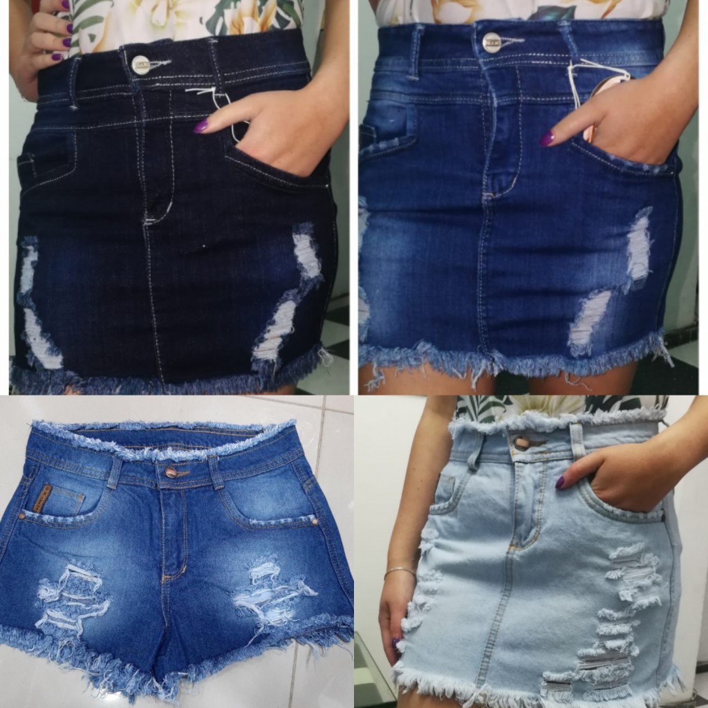 Falda jean para dama