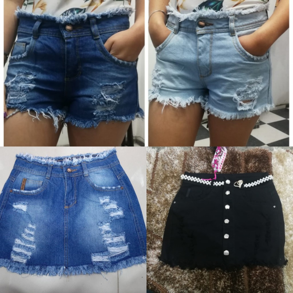 Falda jean dama