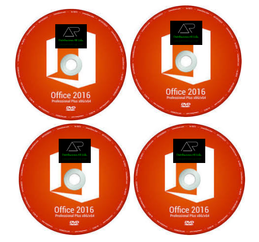 Office 2016 profesional de 32 y 64 bits dvd, usb o email con su activador de marca y producto.