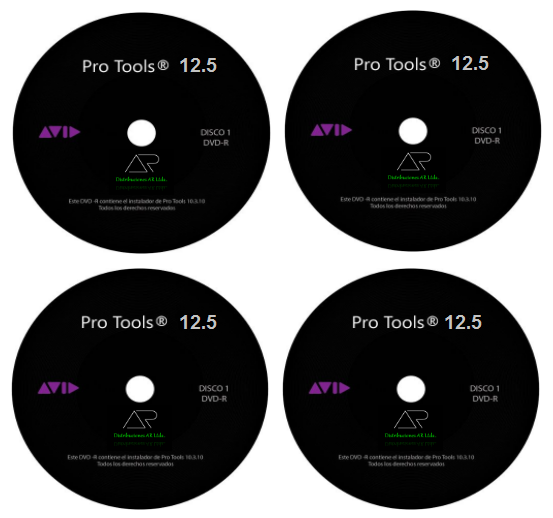 Pro tools 12.5, dvd, usb o email.