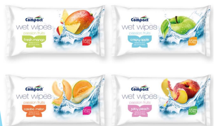 Pañitos húmedos de bolsillo × 15u