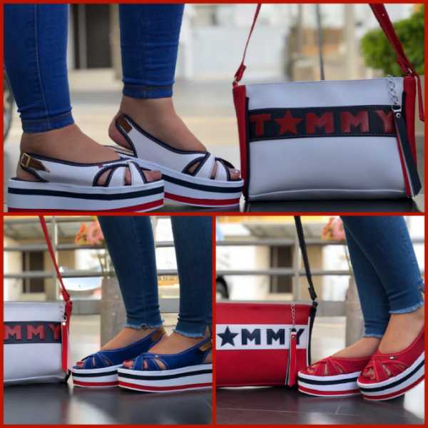 Sandalias y maletín Tommy combo