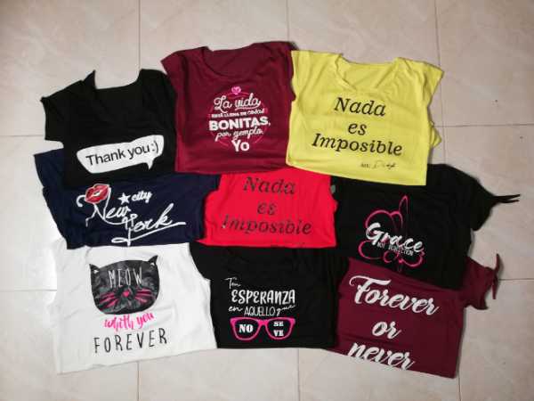 Camisetas para Dama con lindos mensajes